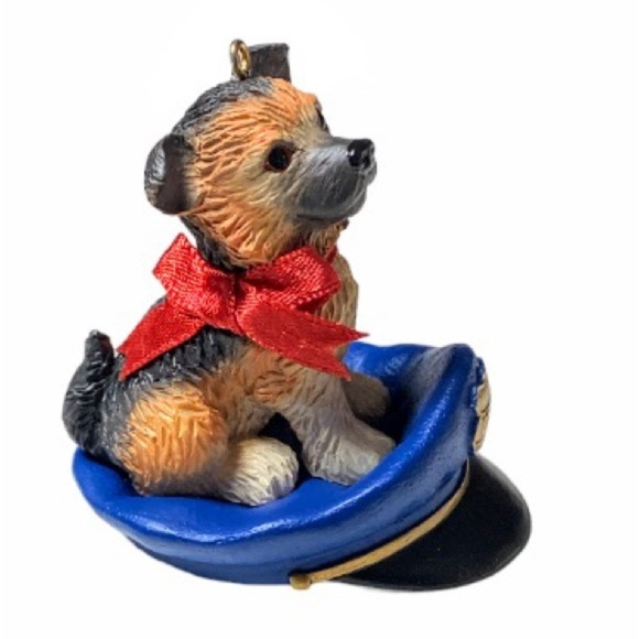 Heirloom American Greetings Police Officer Dog Hat Christmas Ornament - Picture 16 of 16
